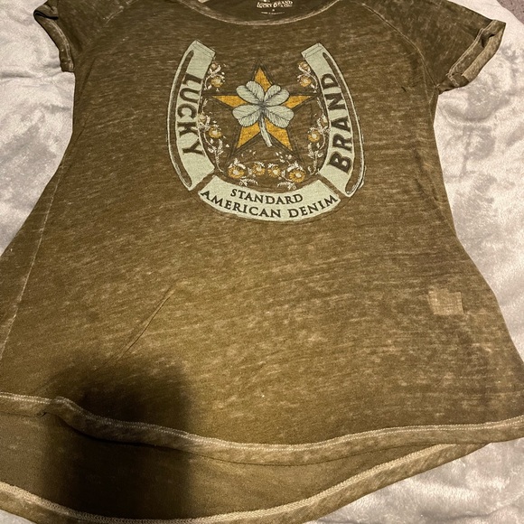 Lucky Brand tee, soft and gauzy. Excellent condition. Size S. - Picture 3 of 12